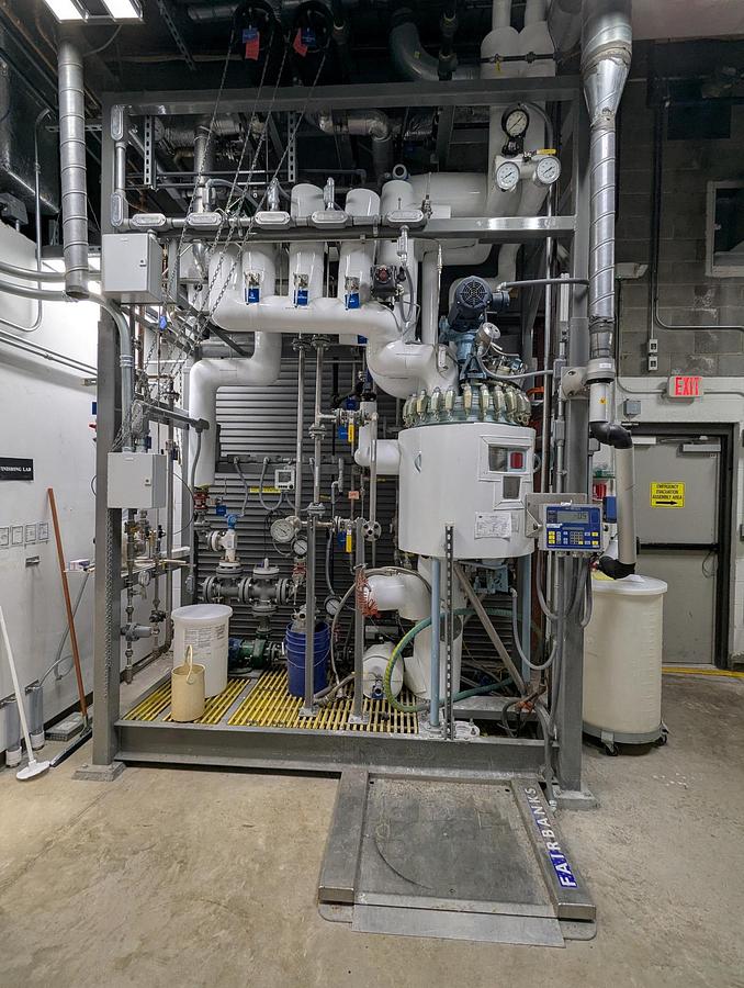 Used Reactor, 50 Gallon, Glass Lined, Pfaudler, w/ Condenser, System, Skid Mounted, #5991534