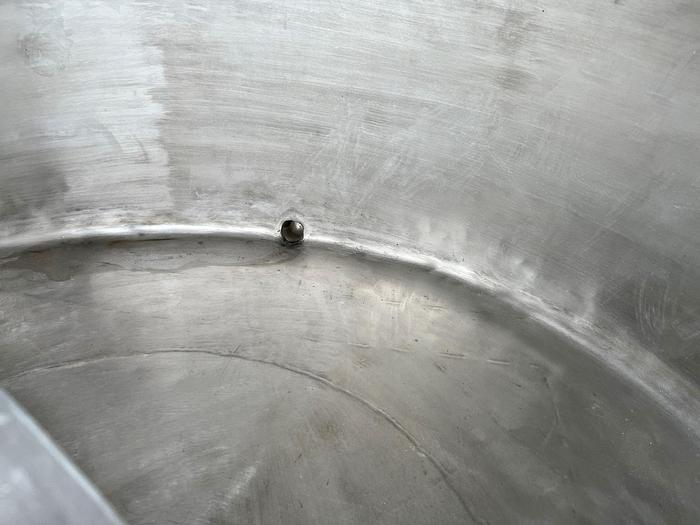 Used Tank, 175 Gallon, Stainless Steel, Jacketed, Agitated, Processor Tank #S744970