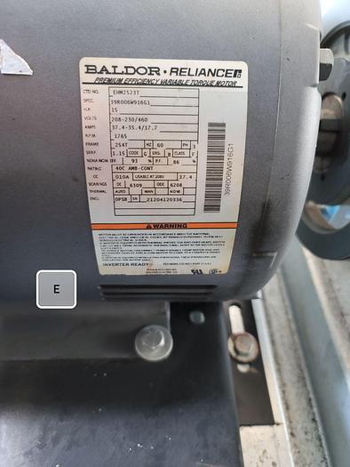 Used Air Handler, Trane, Model CSAA030UBC00, 200 PSI, 15 HP Fan - #