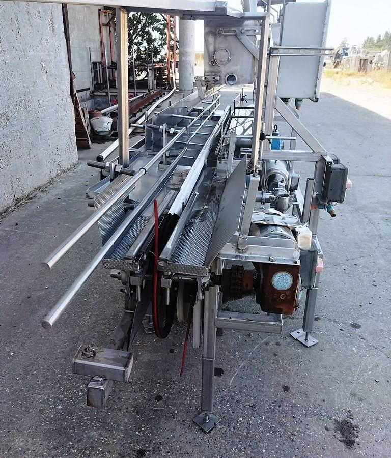 Used Briner, Overflow, Stainless Steel, 12 feet, Volta Belt Conveyor, Waukesha 130 U1 Pump, #5991929