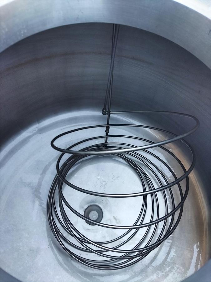 Used Tank, 198 Gallon (750-Liter), 316 Stainless Steel, 30 PSI, Internal Coil, Lee Industries, #5991485