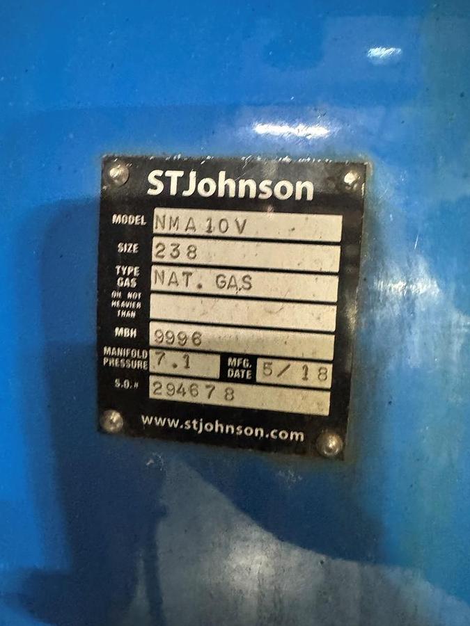 Used Boiler, 300 HP High Pressure Steam, Johnston, NOXmatic Burner, Gas-Fired, #5991634