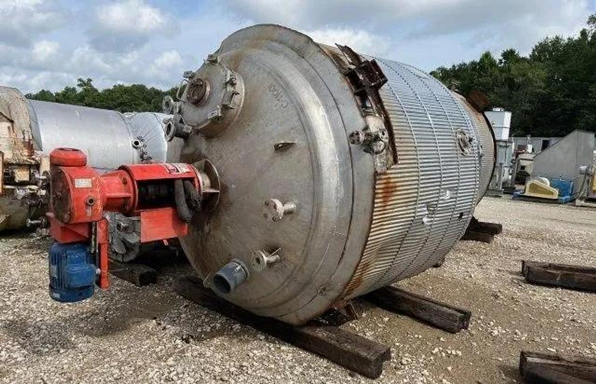 Used Tank, 2,200 Gallon, 316L Stainless Steel, Jacketed, Mix Tank, Alloy Fabricators, #