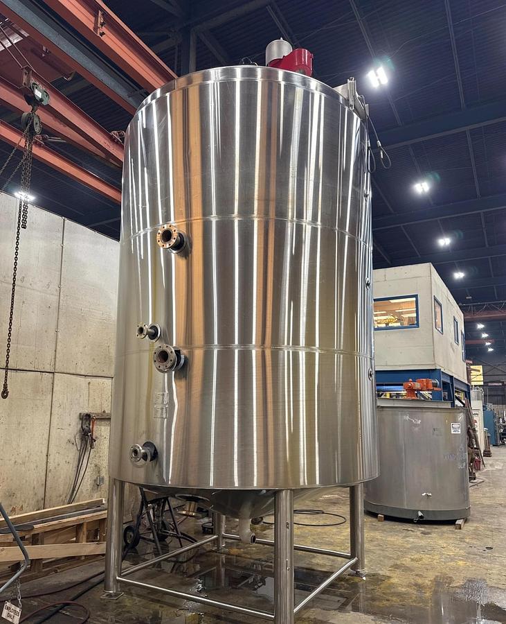 Used Tank, 6,000 Gallon, 304 Stainless Steel, Jacketed Kettle, Sweep Agitation, ICC Northwest,#5991739