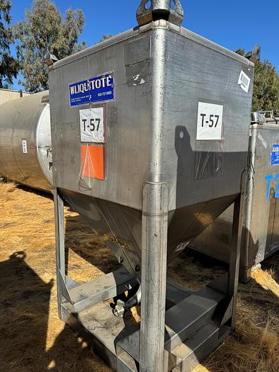 Used Tank, 425 Gallon, 316 Stainless Steel, LiquiTote, #5991122