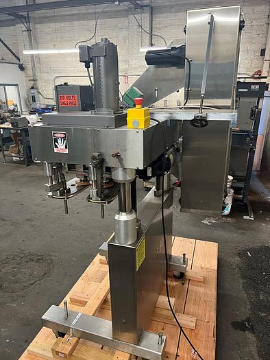 Used Capper, Inline, 6-Spindle, Kaps-All Model A-2, Cap Sorter #S745234