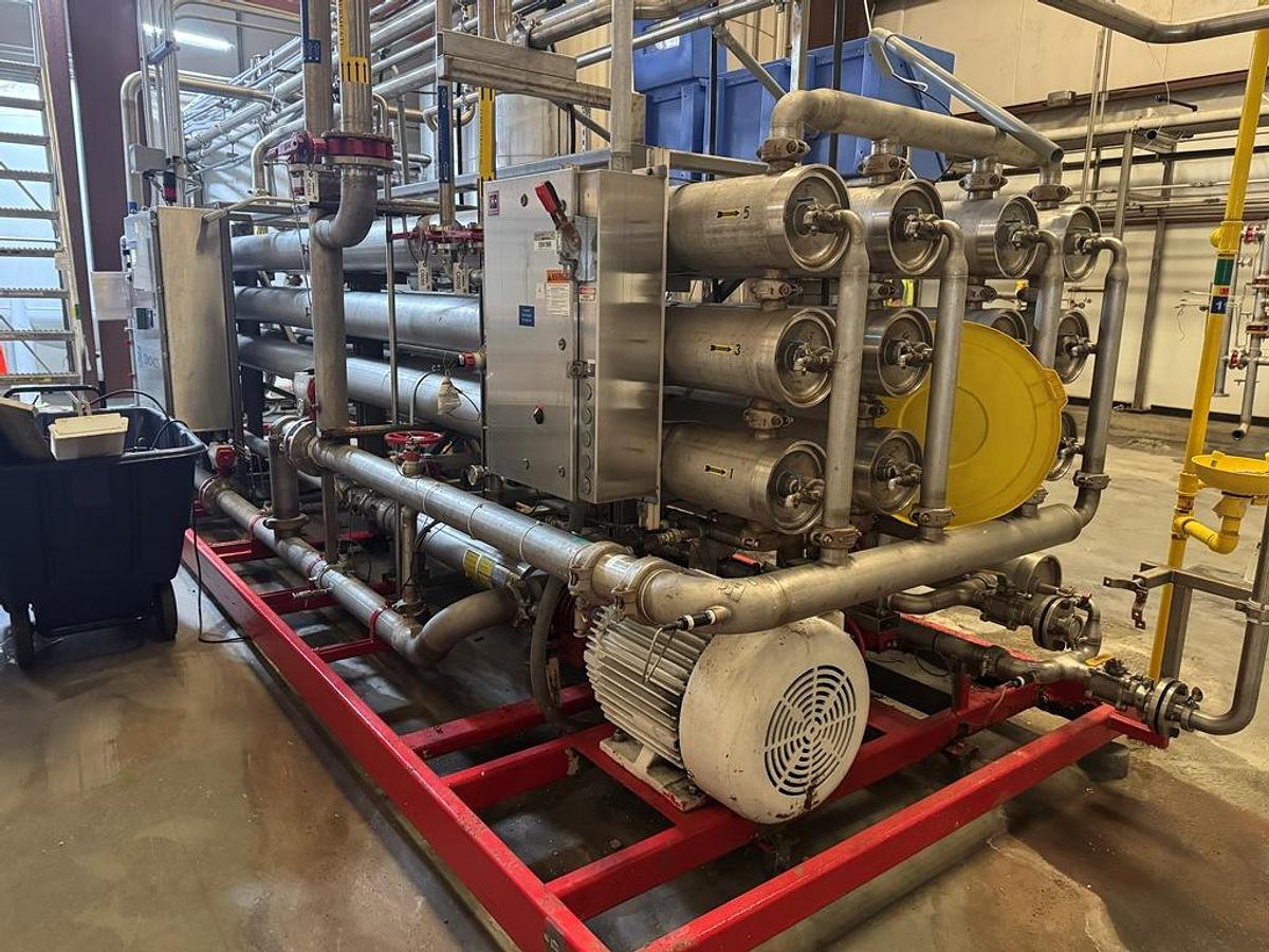 Used Water Treatment System, 225/300 GPM RO & Nano Filtration with UV, Osmonics, #5991632