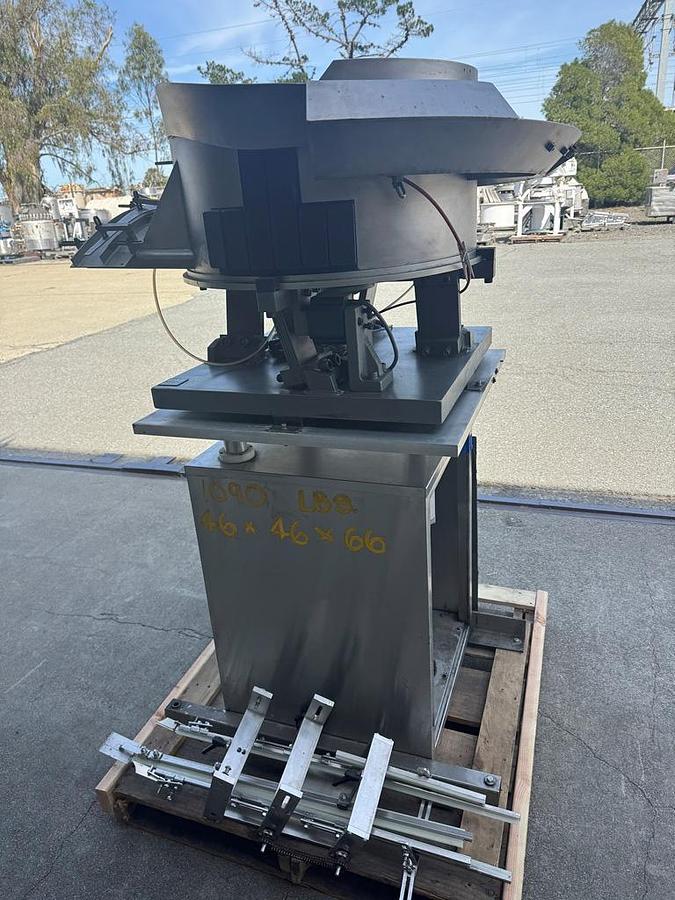 Used Unscrambler, Cap, Rotary, Stainless Steel, Inline Filling Systems, Elevator, #5991741