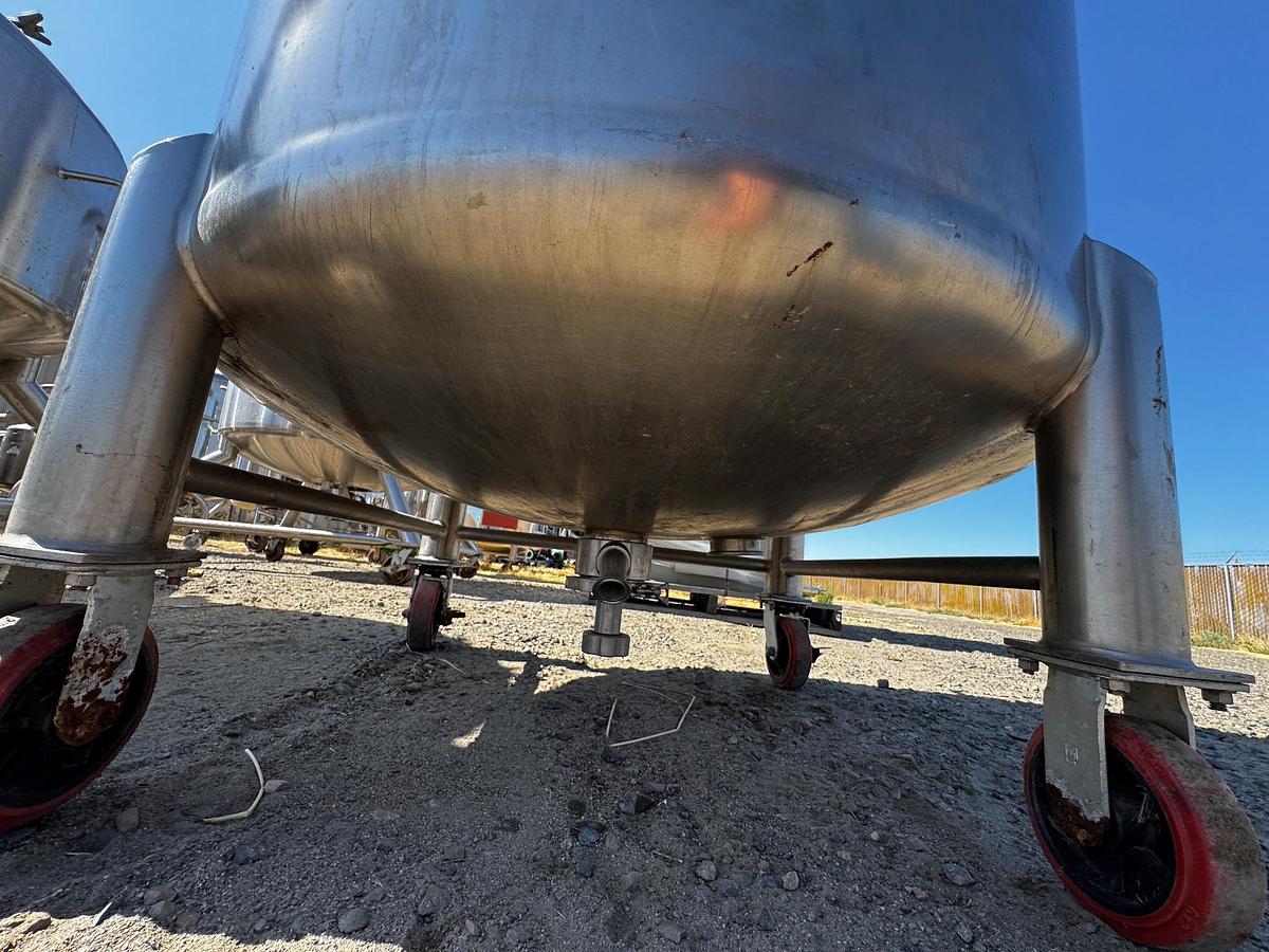 Used Tank, 198 Gallon (750-Liter), 316 Stainless Steel, 15 PSI, FV, Lee Industries, #5991497