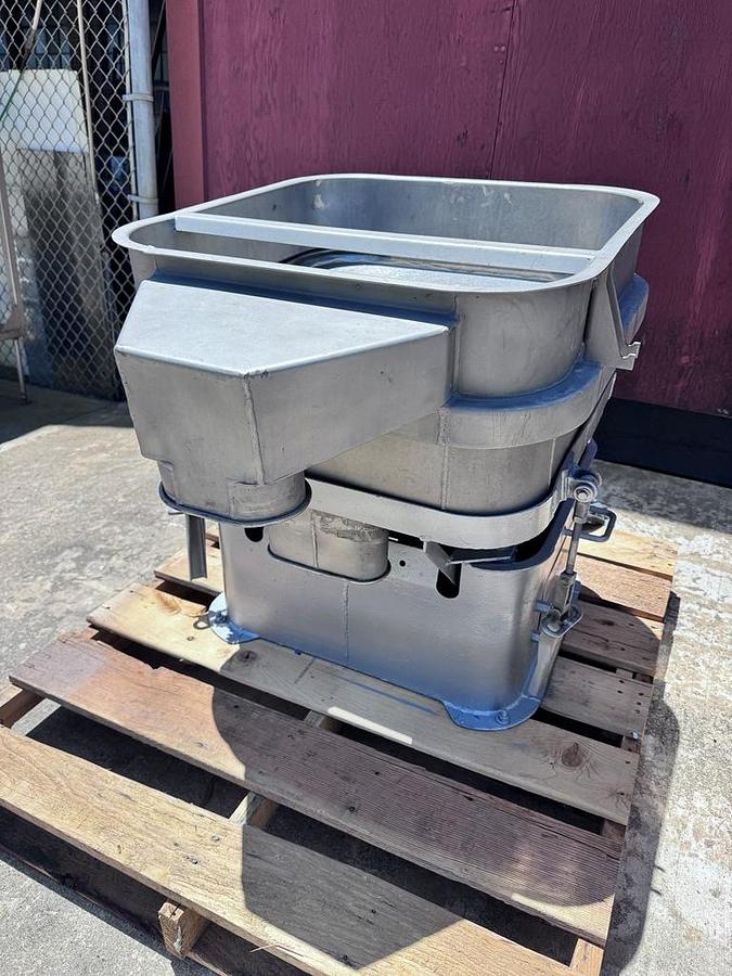 Used Screen, Vibratory, 24" Square, Single Deck, Dewatering, Stainless Steel, #5991821