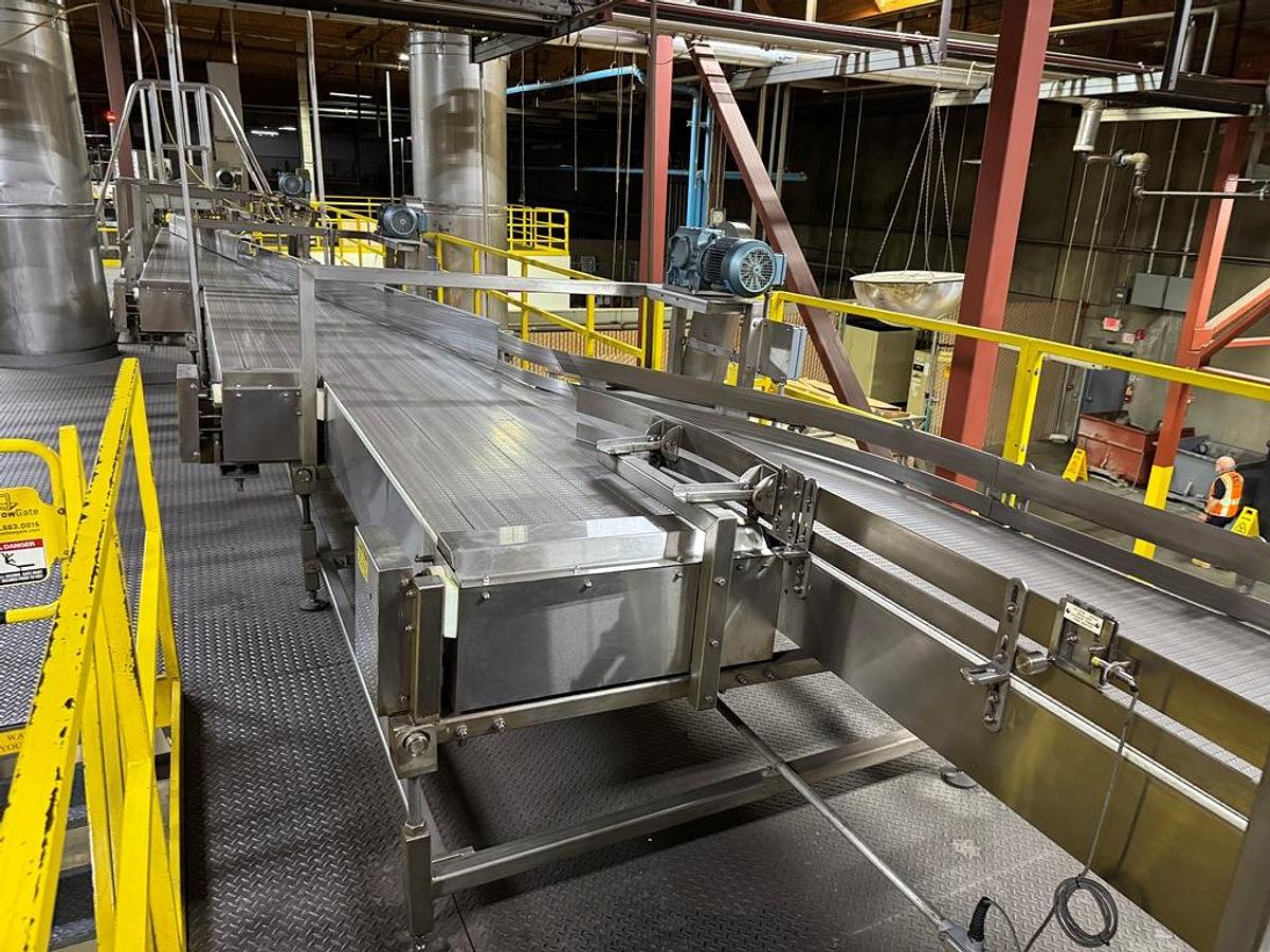 Used Bottling Line, 600–800 BPM, PET, US Bottlers Filler, Sidel Labeler, Kisters Shrink Wrapper, #5991608