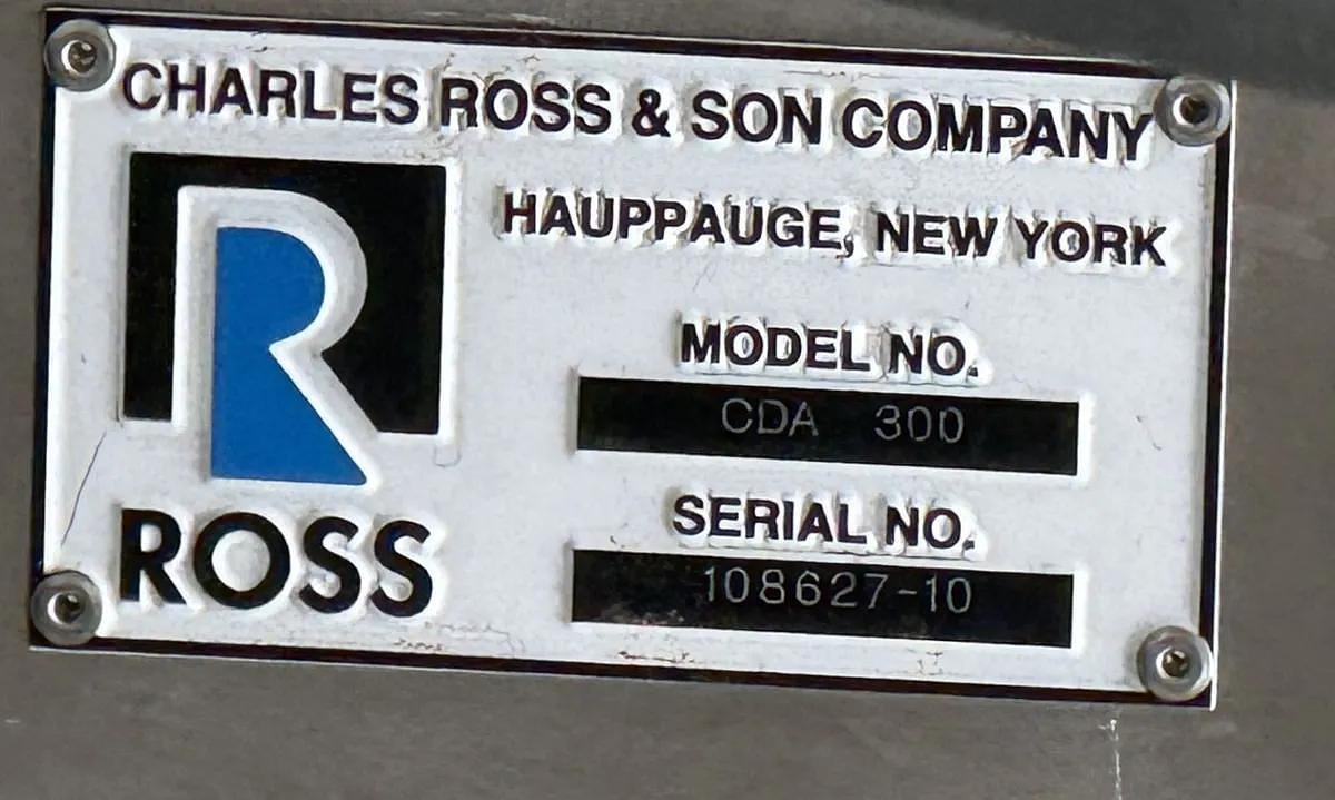 Used Mixer, Vacuum, 300 Gallon, Stainless Steel, Dual Shaft, Ross, CDA-300, #5991965