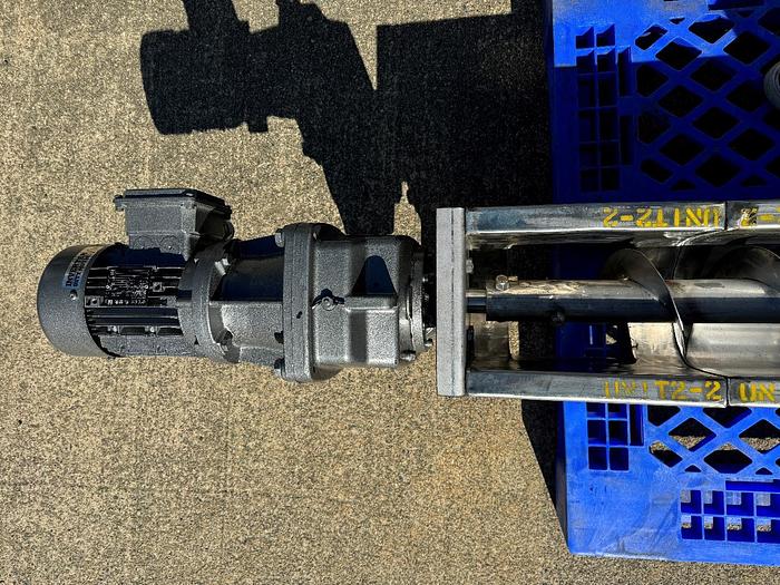 Used Conveyor, Screw, 6" Diameter X 11' Long, Stainless Steel, 1 HP, #5991110