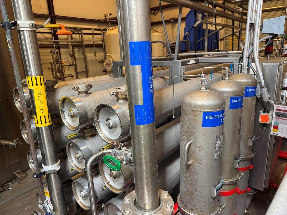 Used Filtration System, 300 GPM Nano Filtration & Permeate Storage, Osmonics/Promac/Aquafine, #5991631