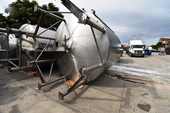 Used Tank, 6,000 Gallon, 316 Stainless Steel, Jacket, Double Agitation, #5991013