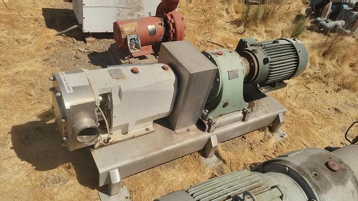 Used Pump, Positive, Alfa Laval, Mdl SRU6NLS, Stainless Steel, 3" #S745406