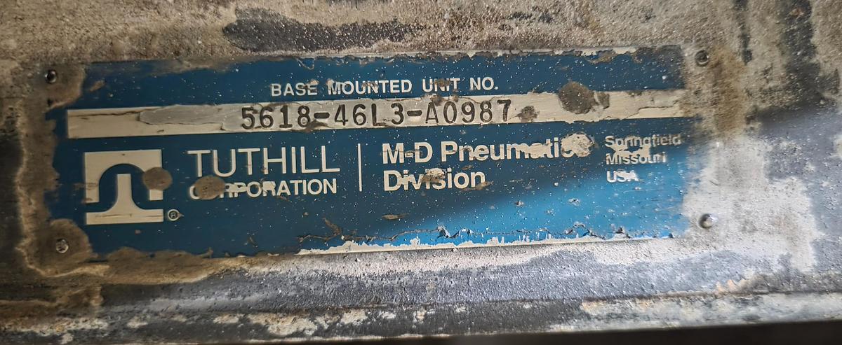 Used Blower, Positive Displacement, Tuthill, Model 5514, 1200 CFM #5991678