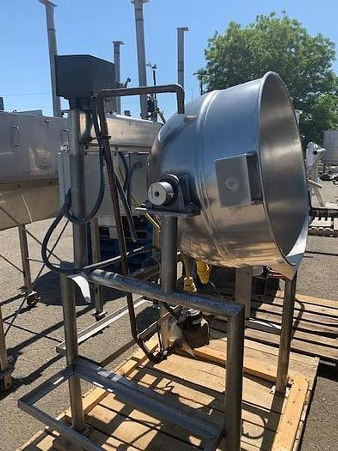 Used Kettle, 70 Gallon, Jacketed, Stainless Steel, Tilting, Burkhard, #5991935