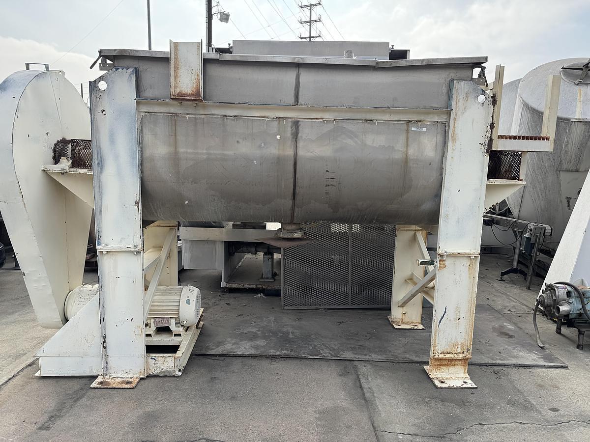 Used Mixer, Paddle, 65 CF, Stainless Steel, Aaron, Single Shaft, #5991513