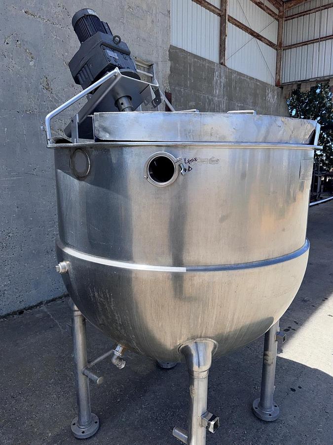 Used Kettle, 400 Gallon, Groen, Jacketed, Scrape Agitated, Stainless Steel, #5991713
