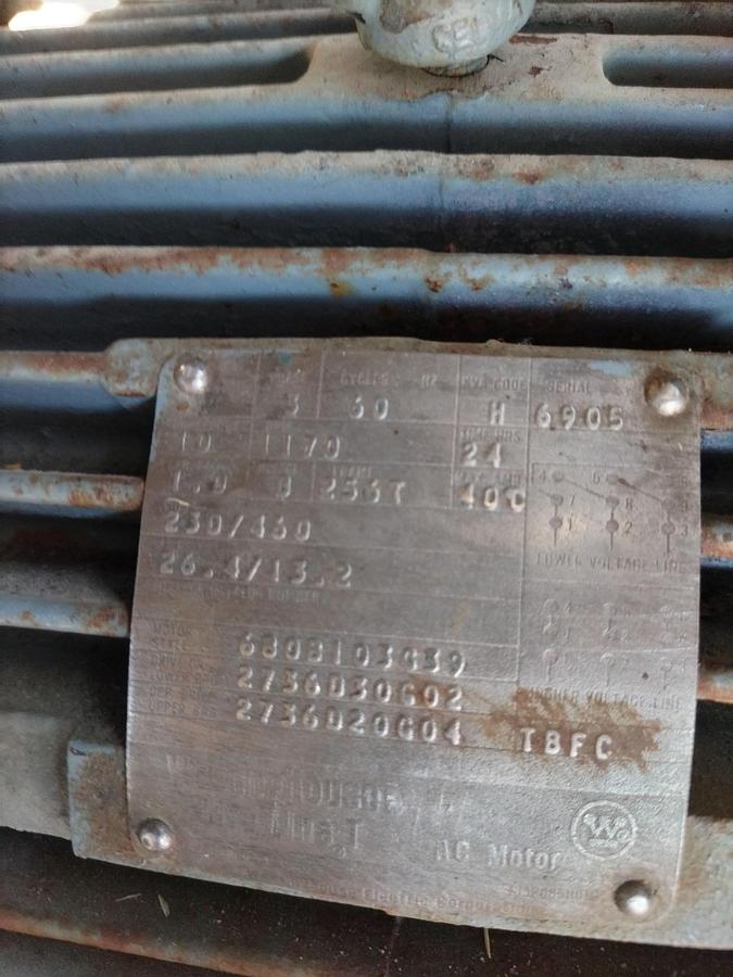 Used Flaker, Frozen Block, Hydrauflaker, 10 HP, Stainless Steel, #5991606