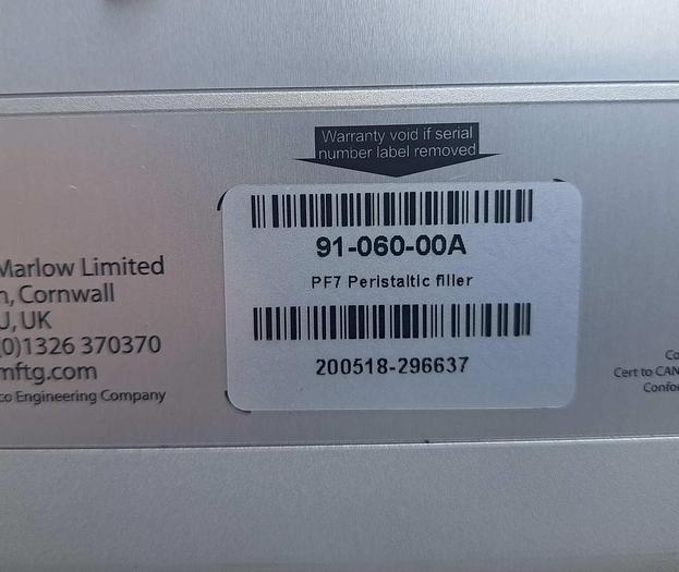 Used Filler, Tabletop, Flexicon PF7 Peristaltic Filling Machine #S745159