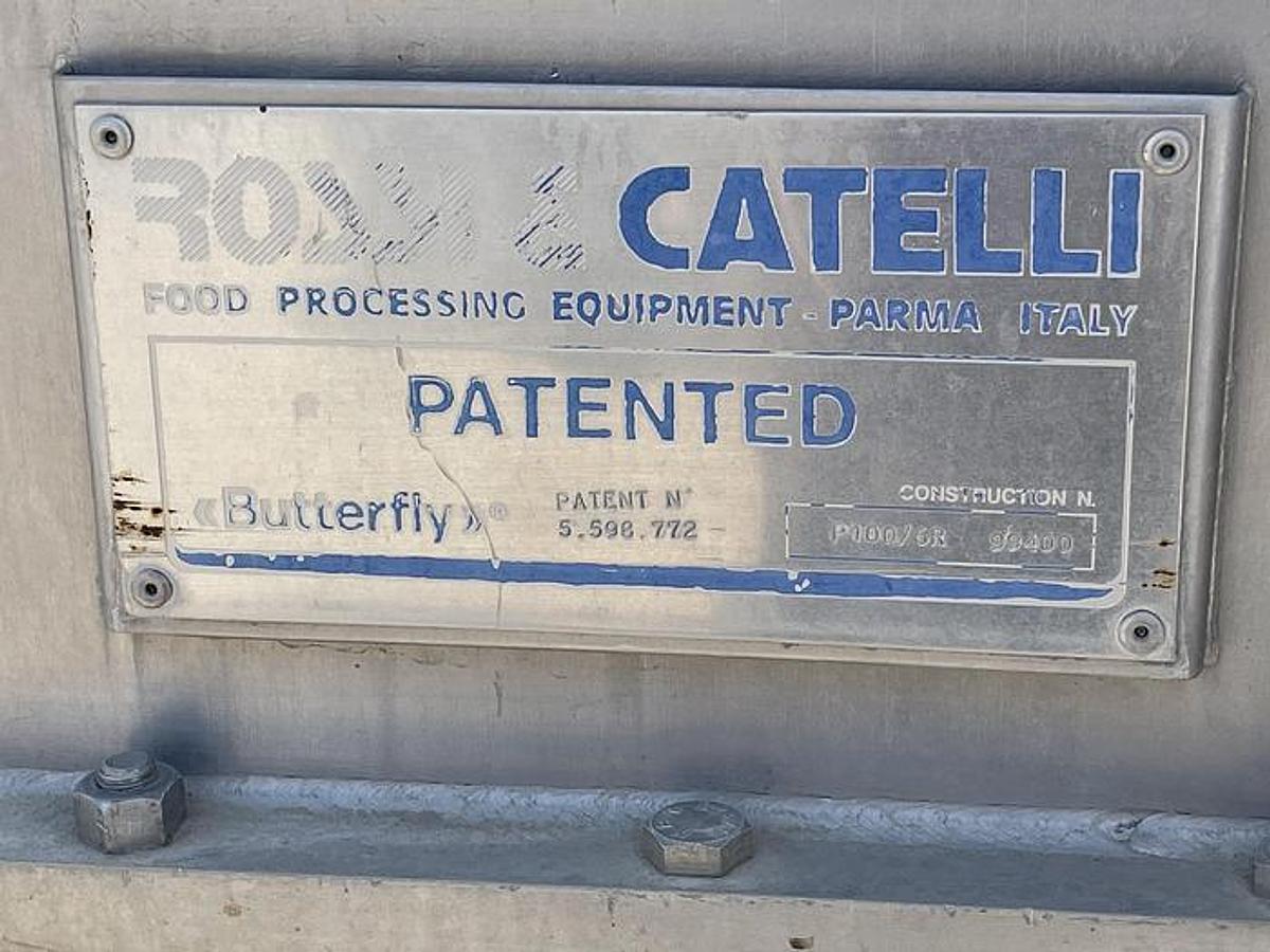 Used Pulper, Finisher, Rossi Catelli, Model P100/6R, Butterfly Turbo Juice Extractor, #5991913