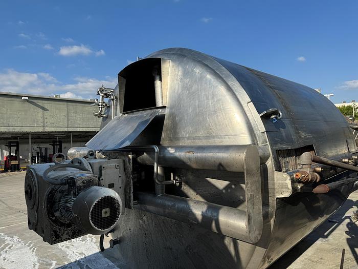 Used Tank, 6,000 Gallon, 316 Stainless, Jacket, Dbl Agitation, #5991013