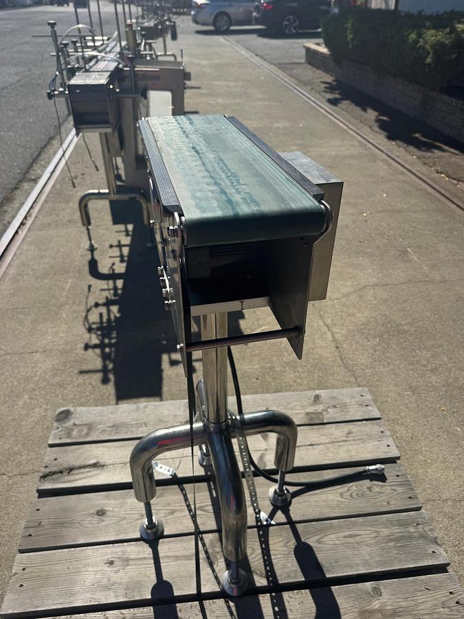 Used Conveyor, Belt, 5-3/4” X 21” & 25”,  (2) Belt Conveyors, Stainless Steel, #5991591