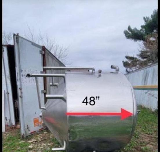 Used Tank, 1,000 Gallon, S/st, Scrape Agitated, Jacketed, DT/DB #4583354