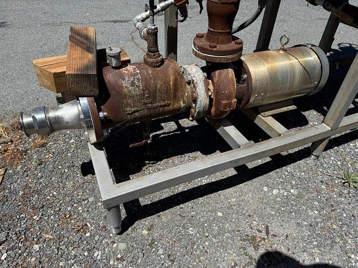 Used Heat Exchanger, Plate, 2,300 SF, 316 Stainless Steel, APV, HTST #C743296