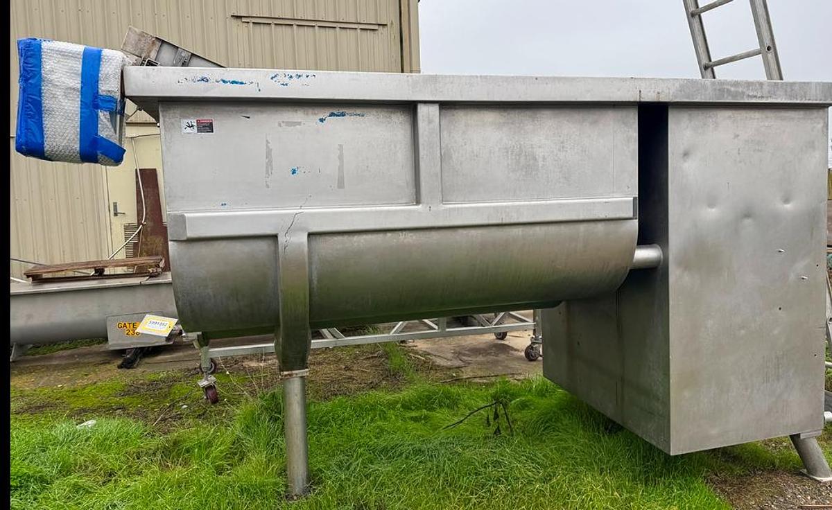 Used Mixer, Paddle, 75 CF, Stainless Steel, 30 HP #5991603