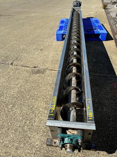 Used Conveyor, Screw, 6" Diameter X 11' Long, Stainless Steel, 1 HP, #5991110