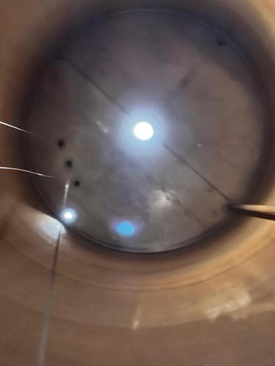 Used Tank, 4,250 Gallon, Stainless Steel, 8' Dia x 12' H, Valley Foundry, UL Rated, #5991328