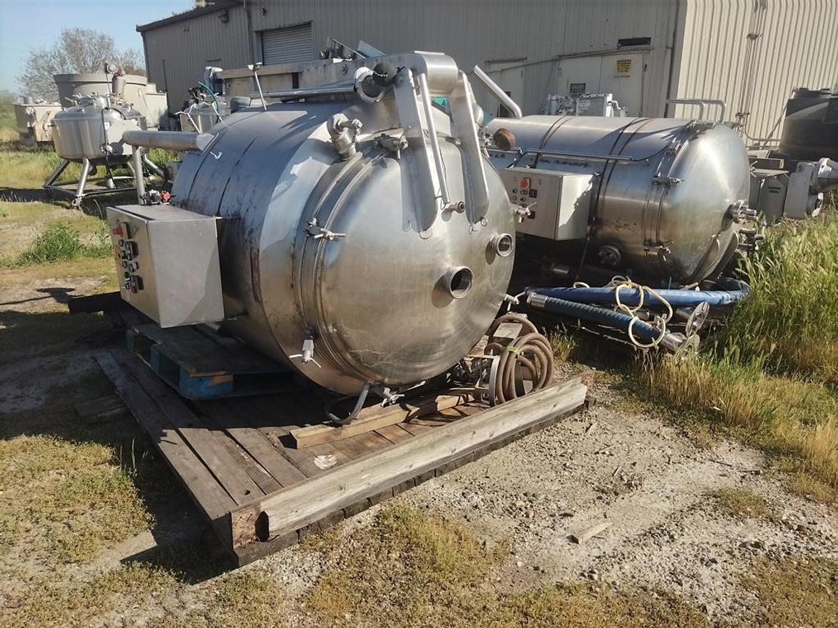 Used Tank, 130 Gallon, DC Norris, Glycol Jacketed DA Cooling Vessel, Scrape Surface, #