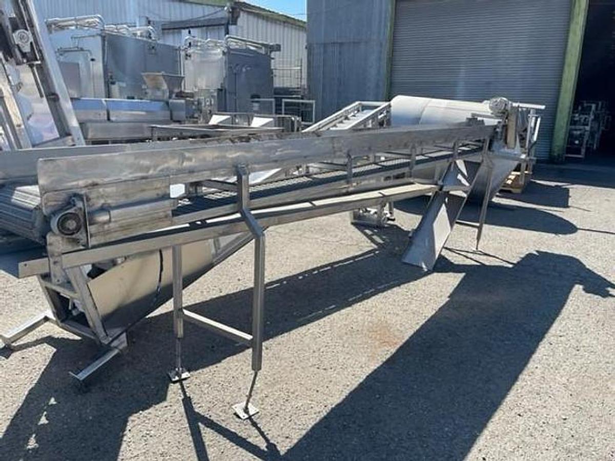 Used Screen, Parabolic, 72" & 48", Dual Hydro-Sieve, Stainless Steel, Conveyor, #5991707