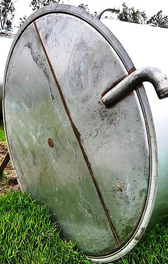 Used Tank, 2,400 Gallon, Stainless Steel, 5'6" x 14', Single Wall #S745016