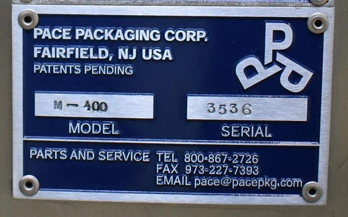 Used PACE M400 Bottle Unscrambler with Elevator #S745089