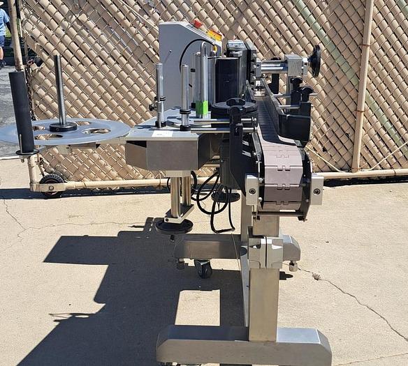 Used Labeler, Pressure Sensitive, Accutek 24 APS 106,  Includes Turntables #S745248