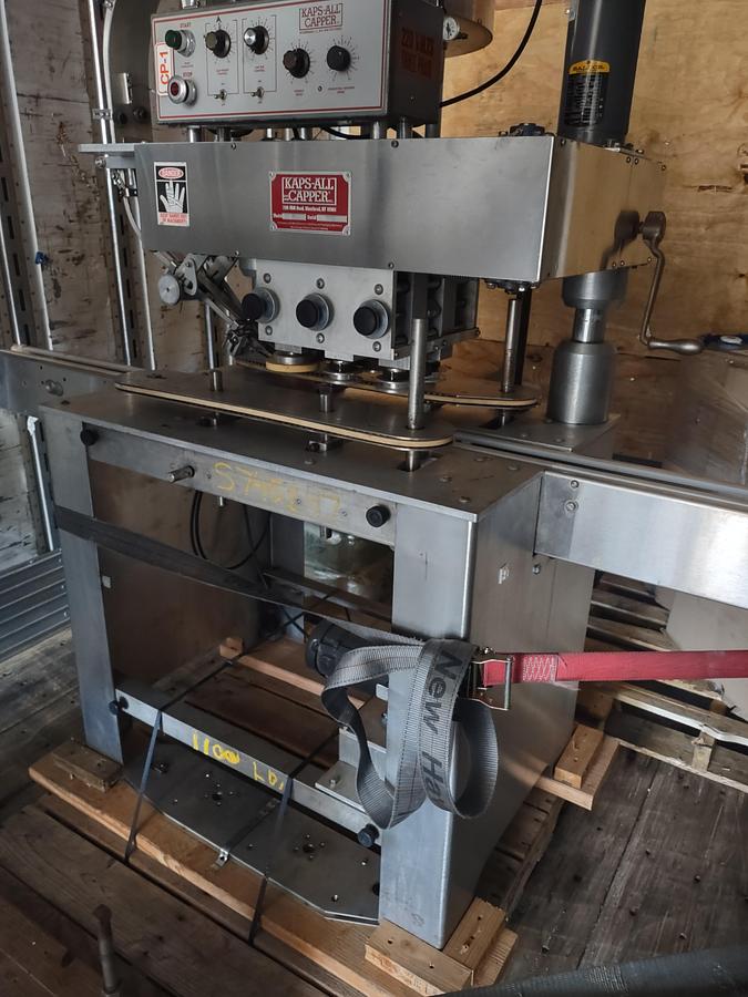 Used Capper, Inline, 6-Spindle, Kaps-All, Model A, Cap Sorter #S745247