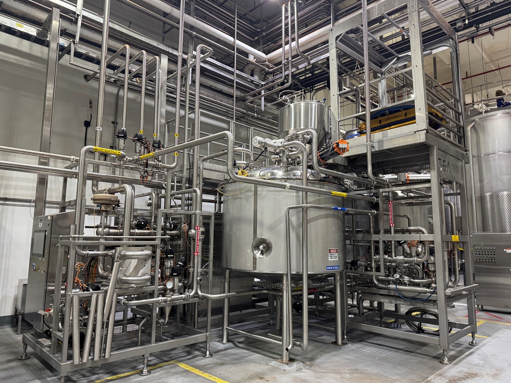 Used Tea Blending & Brewing, GEA, Brew Vessels, Blend Tanks, Valve Matrix, (3) Tank CIP System, #5991625