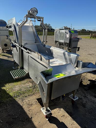 Used Washer, Prewash Tank, Stainless Steel, 22" Wide Cleated Belt, Z-Frame - #5355604