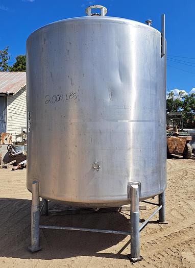 Used Tank, Royal, Model 25-V, 2,500 Gallon, 304 S/St, DT/DB - #S745259