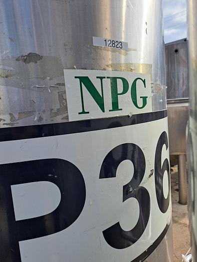 Used Tank, 400 Gallon, 316 Stainless Steel, Dome Top, Cone Bottom, Portable, #5991307