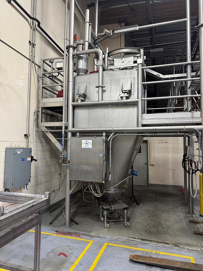 Used Sugar Receiving & Unloading System, Semi-Bulk / Rice Lake / Fristam, Stainless Steel, #5991615