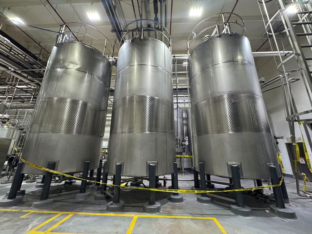 Used Tank, 6,000 Gallon, Dimple Jacketed, Agitated, Stainless Steel, Qty 3, #5991623