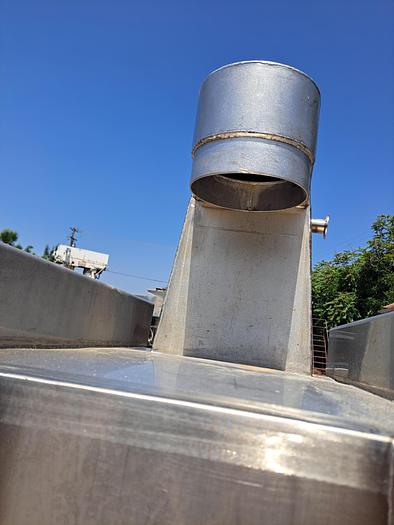 Used Dust Collector, Bin Vent, 40 SF, Stainless Steel, Pulse Jet, #5751584