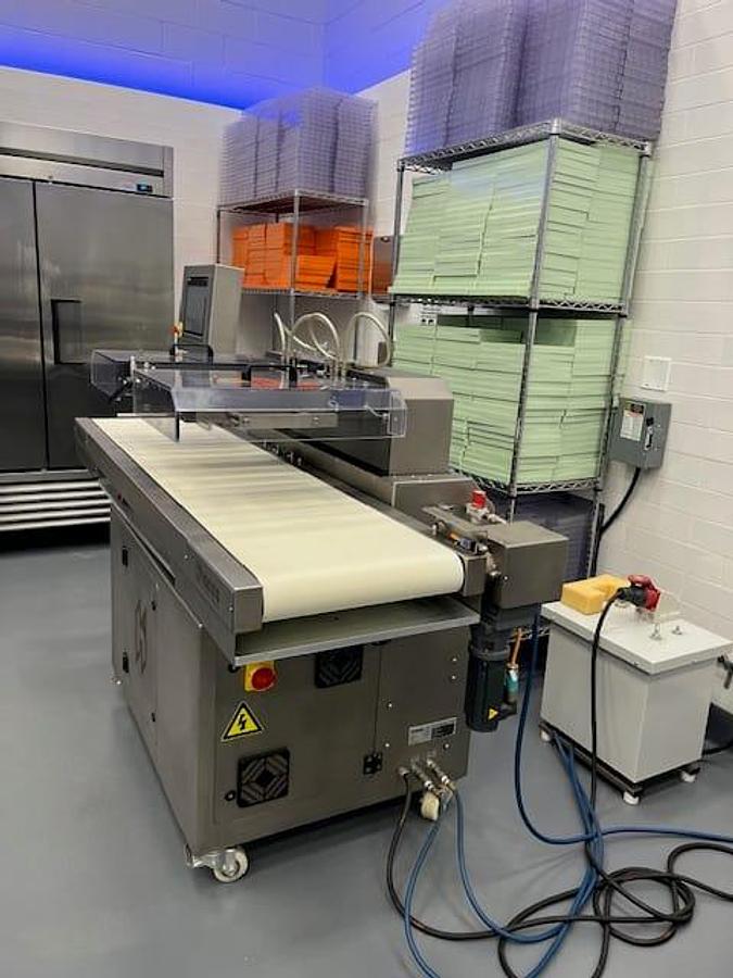 Used Depositor, Chocolate, Model MINOS 9, Siemens Touchscreen, 120V, Stainless Steel, #5991860