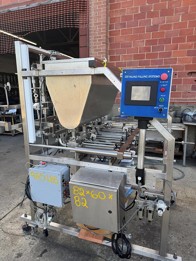 Used Jar Filling & Capping Line, Inline Filling Systems, Piston Filler, Capper & Cap Feeder, #5991602