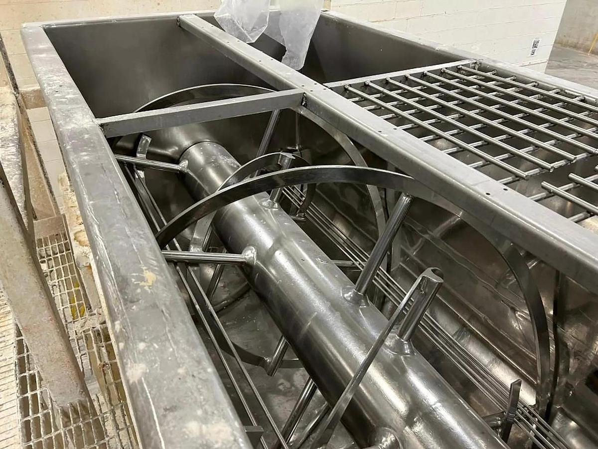 Used Mixer, Ribbon, 193 Cubic Feet, Strong Scott, Stainless Steel, Double Spiral Ribbon Blender, #